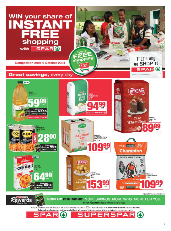 Spar - July to August Promotions